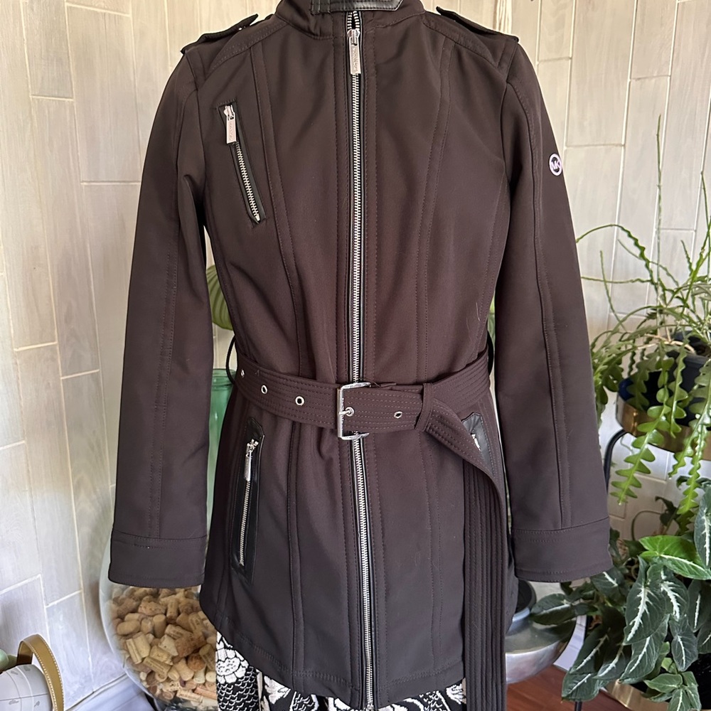 Michael Kors Black Jacket with Silver Emblem